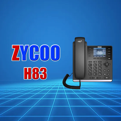 10/100Mbps VoIP 탁상 전화기 DC 5V PoE 지원 4 라인 탁상 전화기