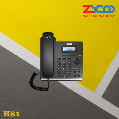 기업 직원을 위한 DC 5V/0.6A 와이파이 탁상용 전화 Voip 4.3W
